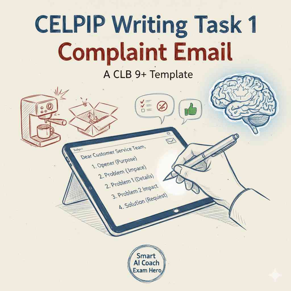 CELPIP Writing Task 1 Complaint Email: A CLB 9+ Template