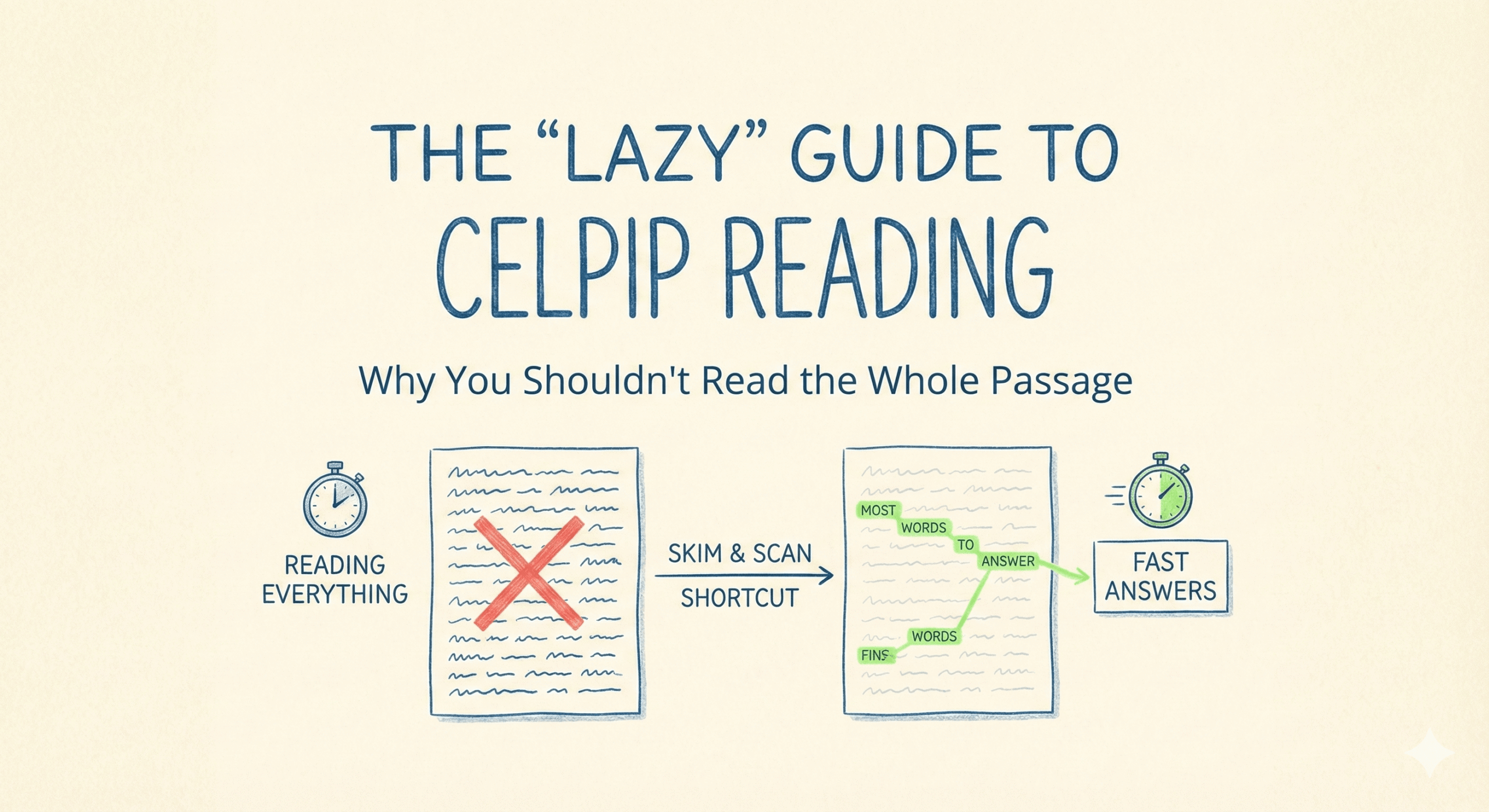 The Lazy Guide to CELPIP Reading: Why You Shouldn’t Read the Whole Passage