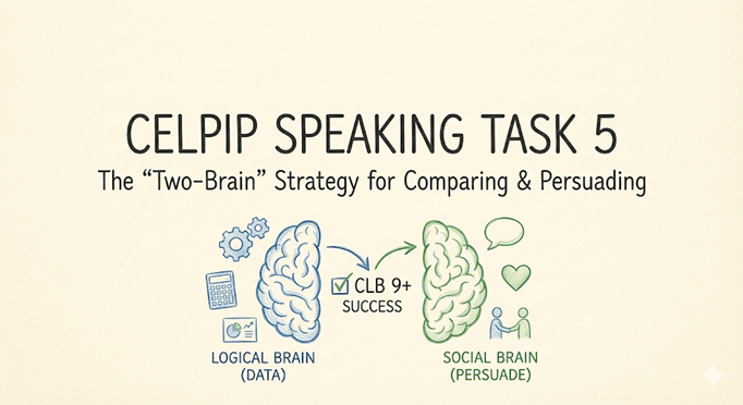 CELPIP Speaking Task 5: The Two-Brain Strategy for Comparing & Persuading